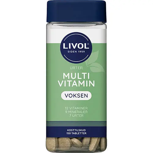 Livol Multivitamin med urter | 150 tabletter