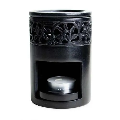 Aromandise Duftlampe Svart Kleberstein 8 x 11 cm