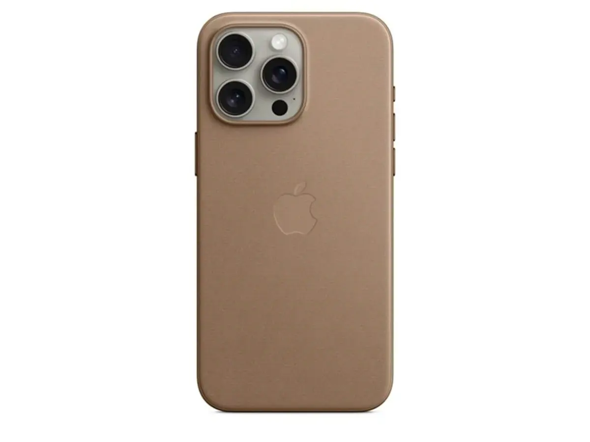 Apple Deksel i finvev med MagSafe til iPhone 15 Pro Max - Taupe