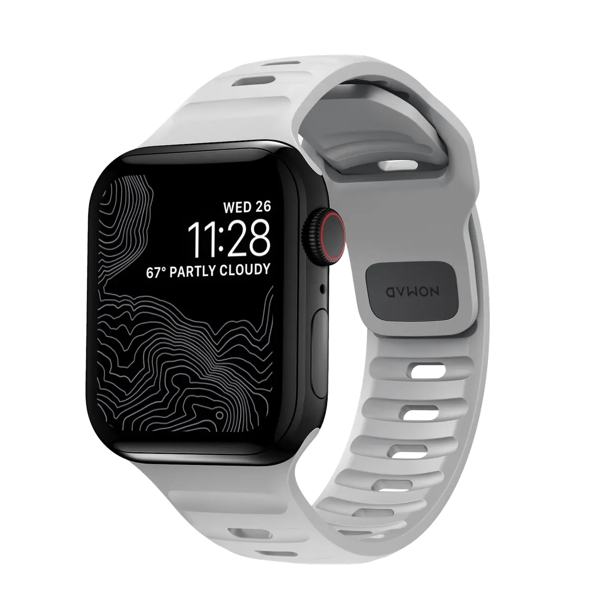 Nomad - Sport Band - 44mm/42mm | M/L | Lunar Gray | FKM | V2