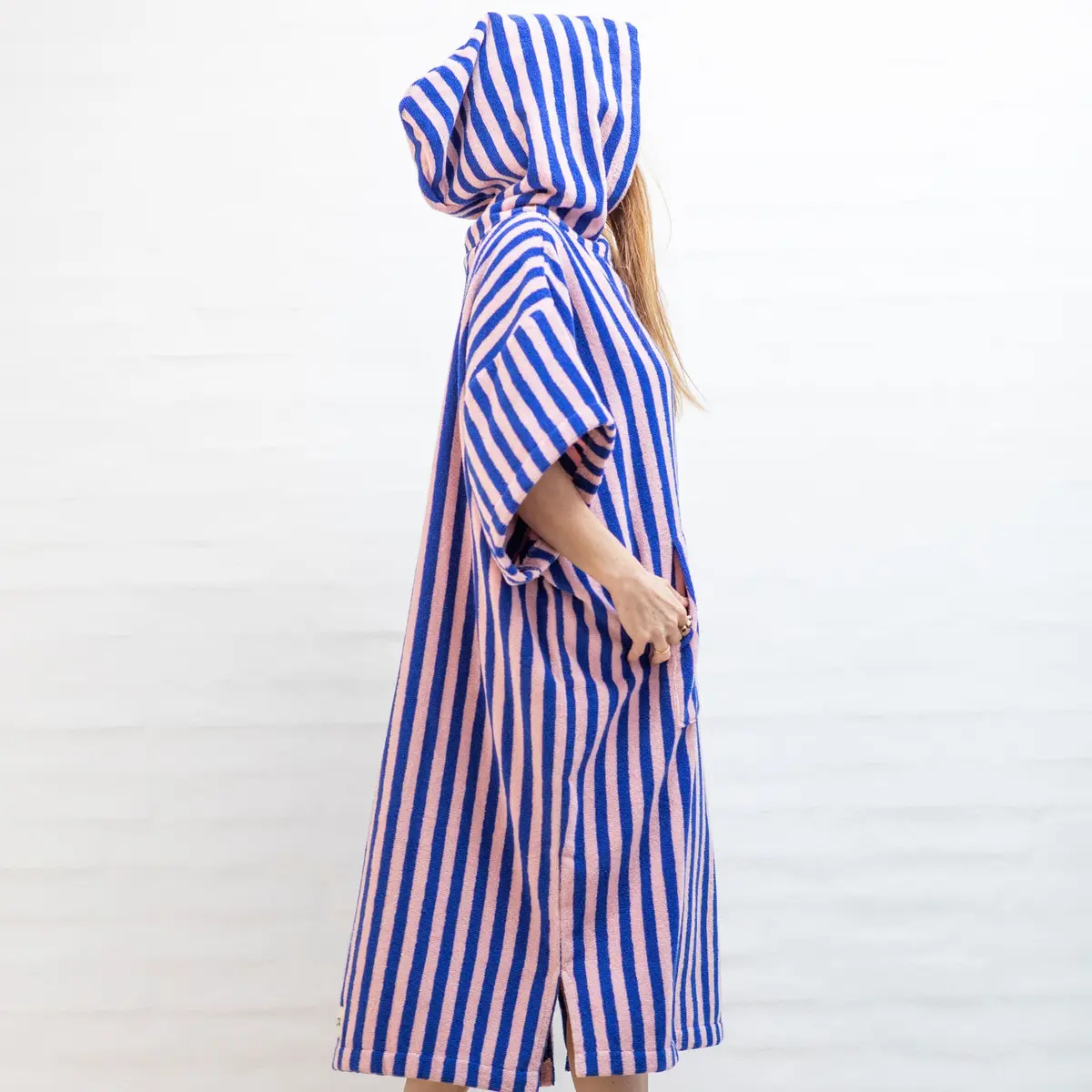 Badeponcho Dazzling Blue & Rose