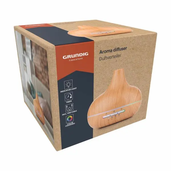 Grundig Aroma Diffuser Tredesign | LED-lys med timer