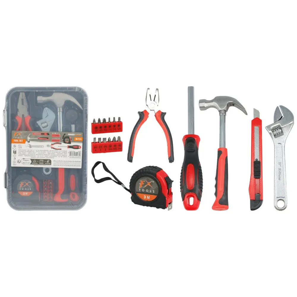 FX Tools | Verktøysett 19 deler i boks