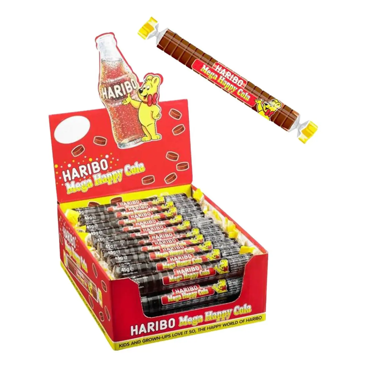 Haribo Mega Roulette Happy Cola 40x45g | Storpakk