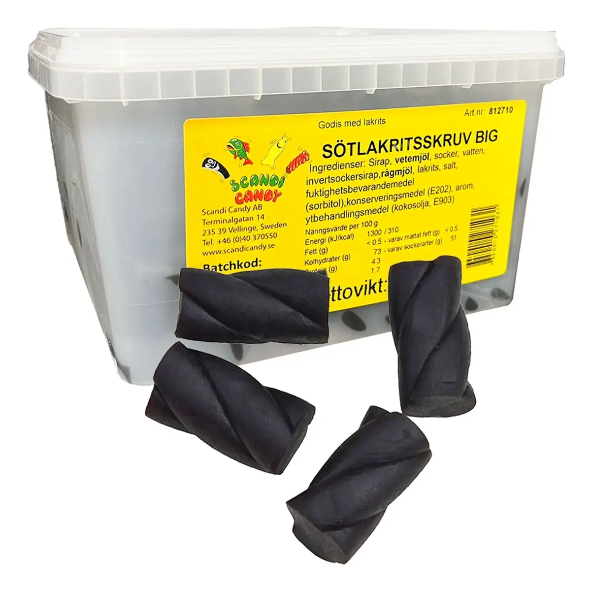 Scandi Candy Søtlakris Skruer 2kg