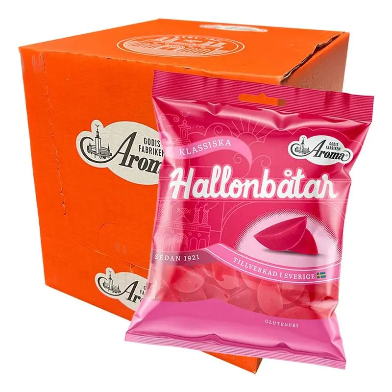 Aroma Bringebærbåter 20x80g Storpakk 1600g