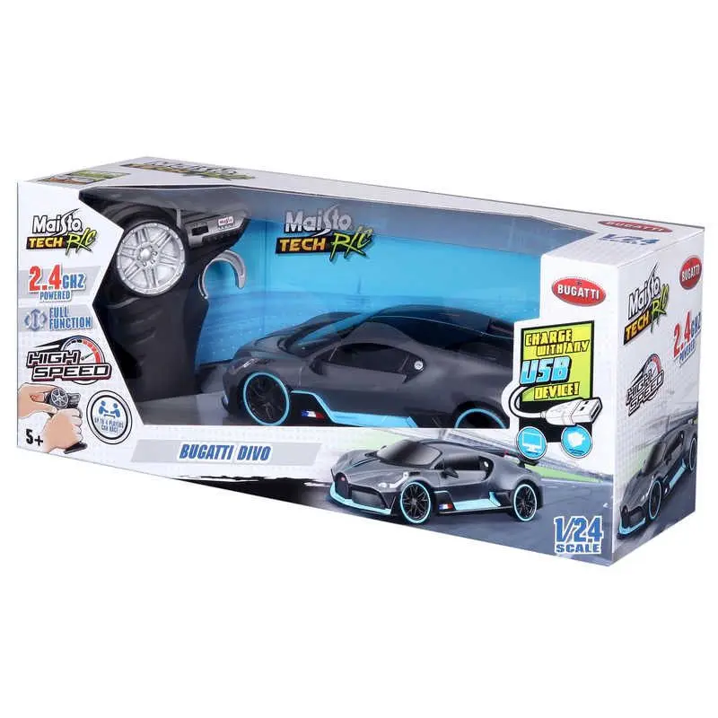 Bugatti Divo Radiostyrt bil 1:24 | Oppladbar | Maisto