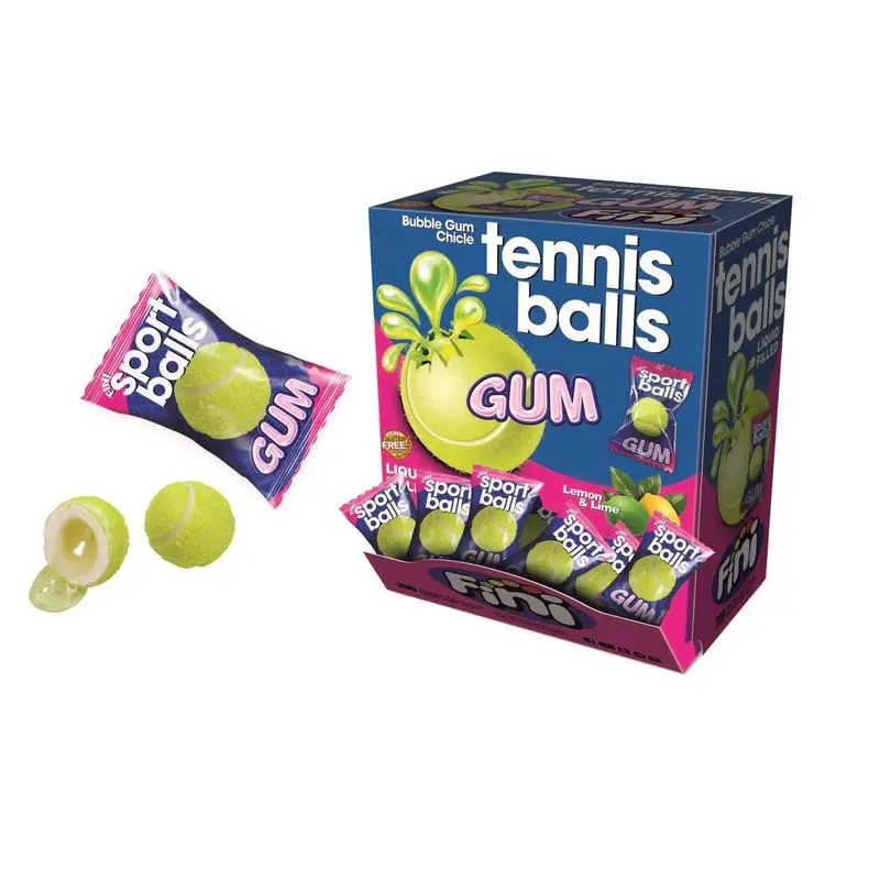 Fini Tennis Balls Tyggegummi med Flytende Kjerne - 200stk