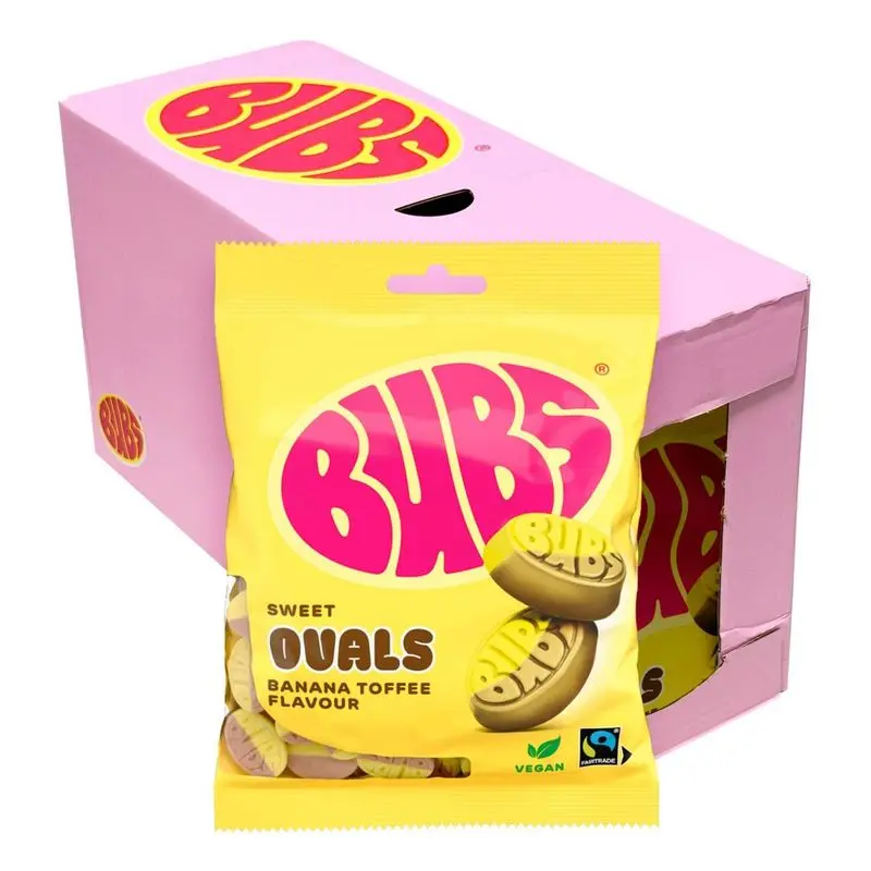 Bubs Banana Toffee Ovals 12x90g