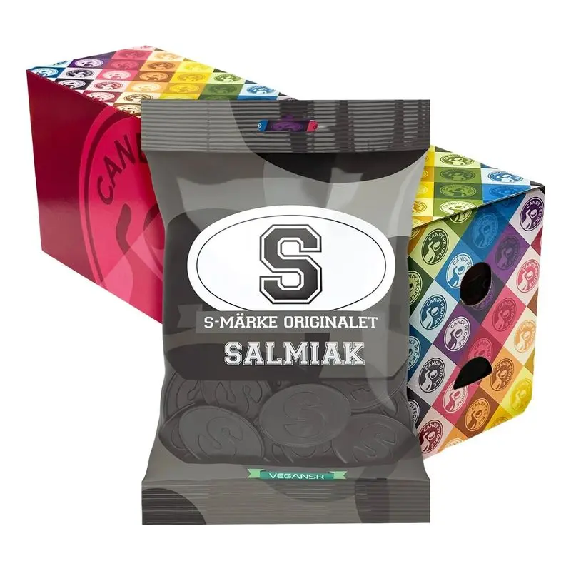 S - Merke Salmiak 18x70g | Storpakk