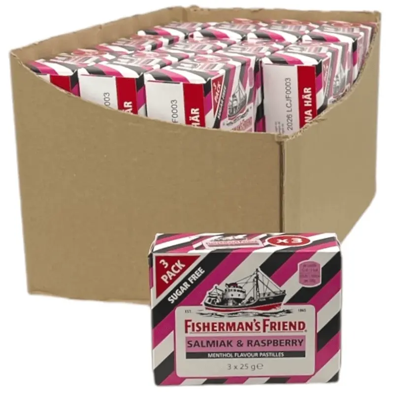 Fisherman's Friend Salmiak & Raspberry 24x3pk (72stk)