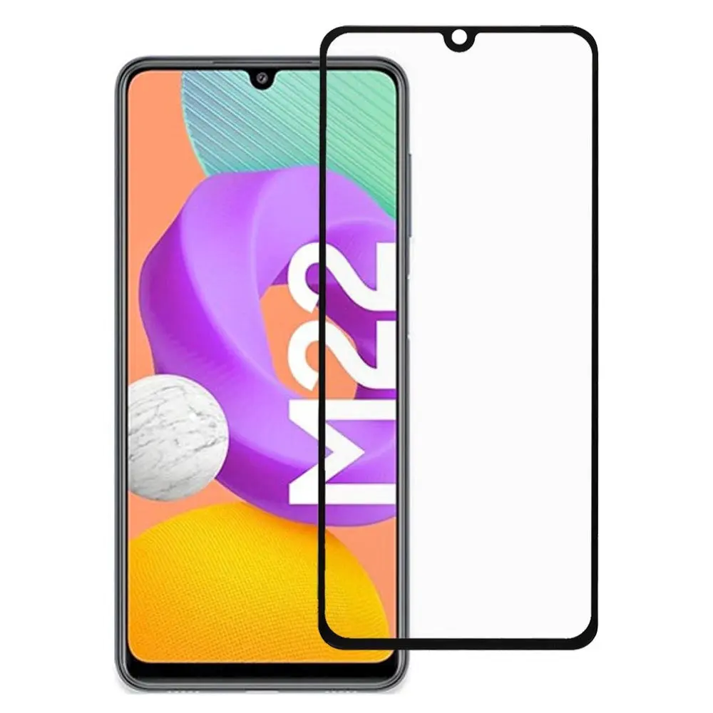 Samsung Galaxy M22 / M32 Full-fit Skjermbeskytter - Herdet Glass