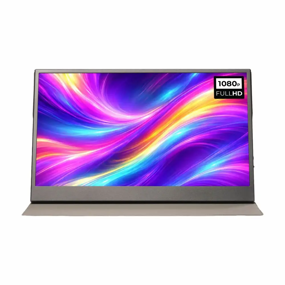Denver PMO-15604 15.6" Bærbar Skjerm m. Flip Deksel - Svart