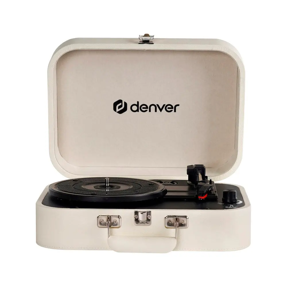 Denver VPL-130 Platespiller med 2 x 10W Høyttalere & Opptaksprogramvare - Beige