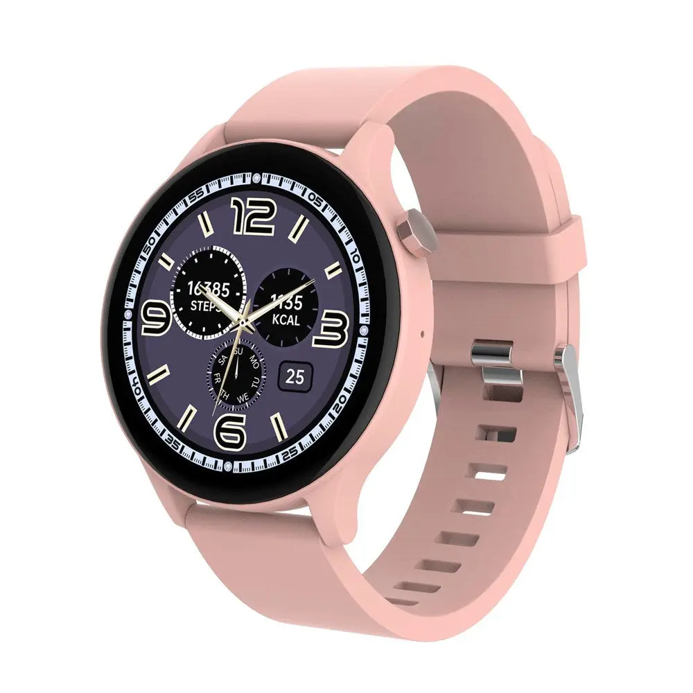 Denver SWC-338 Bluetooth Smartklokke med Innebygd Helsesporing & Stemmekontroll - Rosa