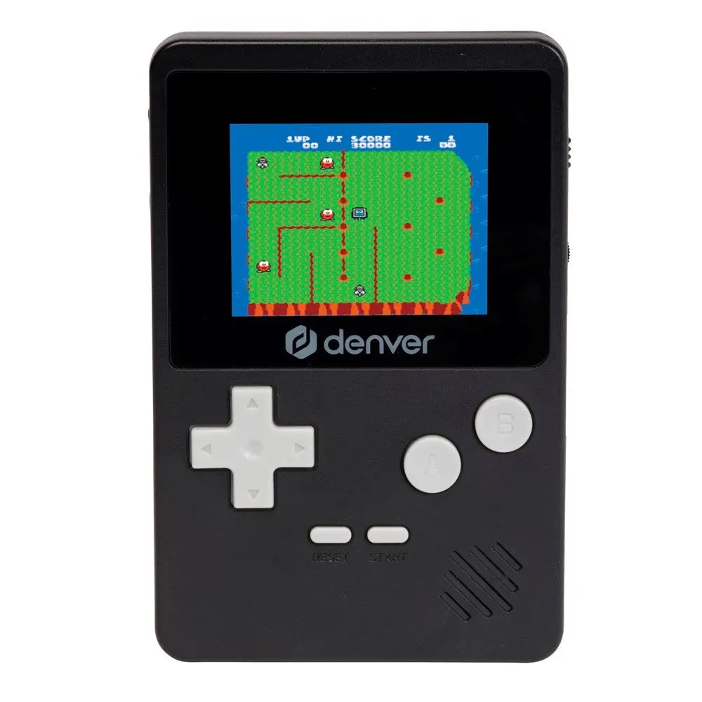 Denver GMP-290 Gamepad - Spillkonsoll med 200 Innebygde Spill - Svart