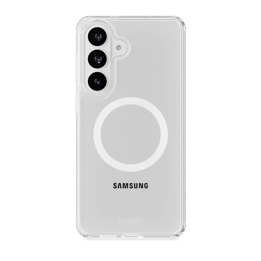 Samsung Galaxy S26 Holdit MagSafe Deksel - Transparent / White