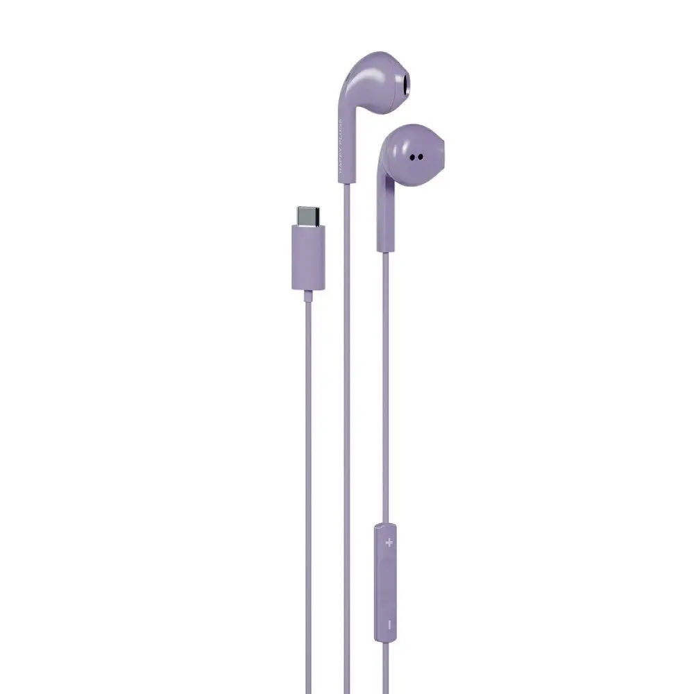 Happy Plugs Hodetelefoner med USB-C – In-Ear – Lilla