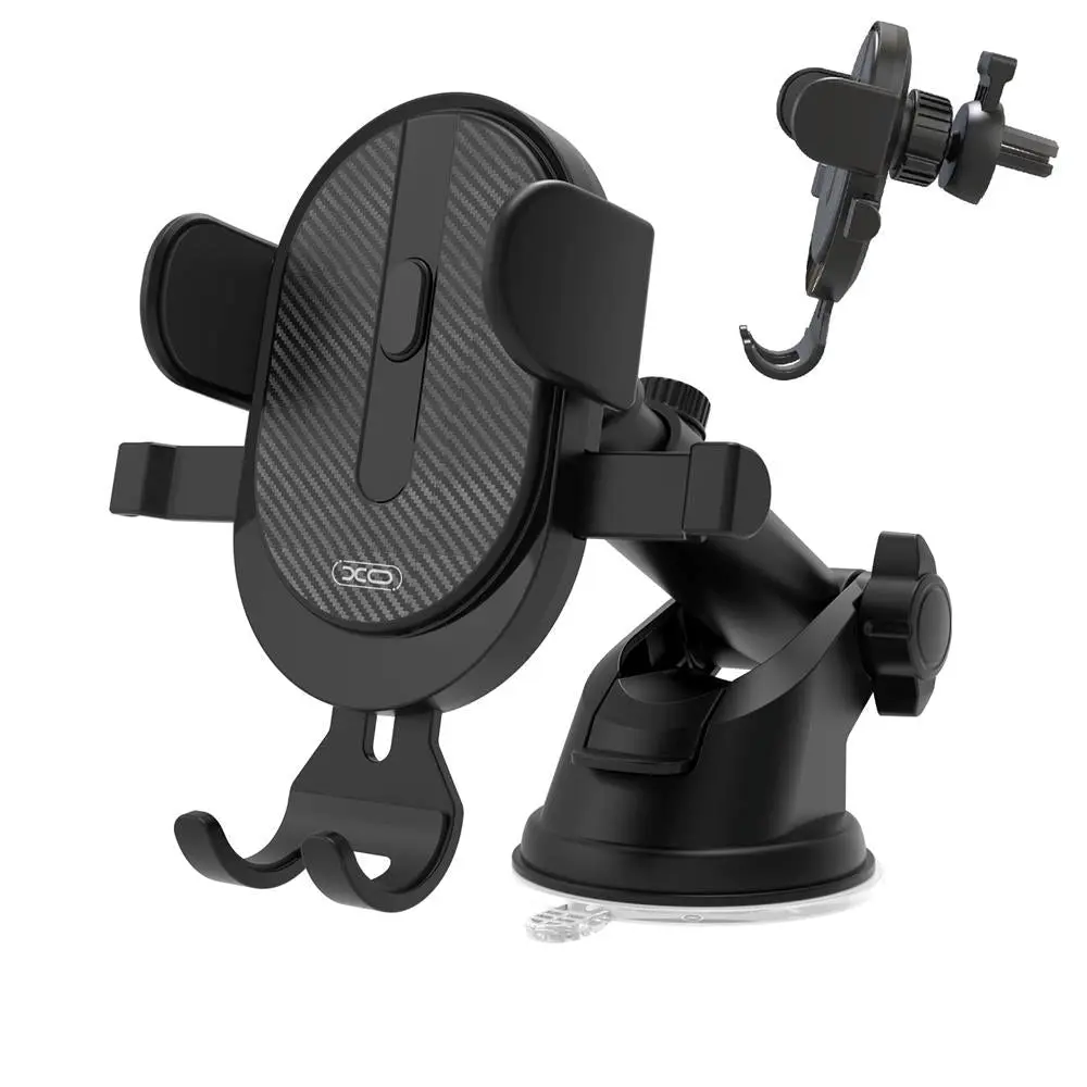 XO C60 Mobiltelefonholder til Bil - Dashbord og Ventilasjonssystem - Max Mobil: 60 - 93mm