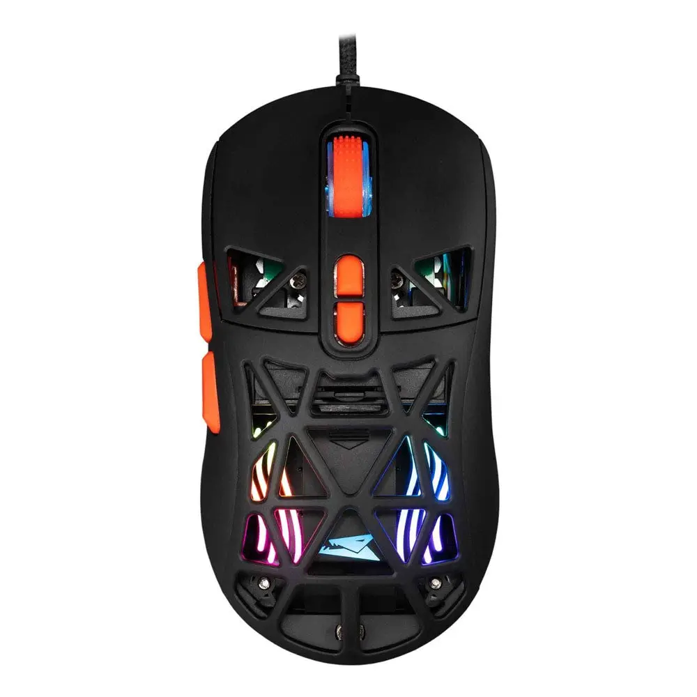 Baracuda SEAL Gaming Mus - 7D / 12800 DPI - Svart