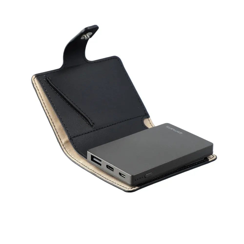 4Smarts PowerBank Wallet 3000 mAh - Svart
