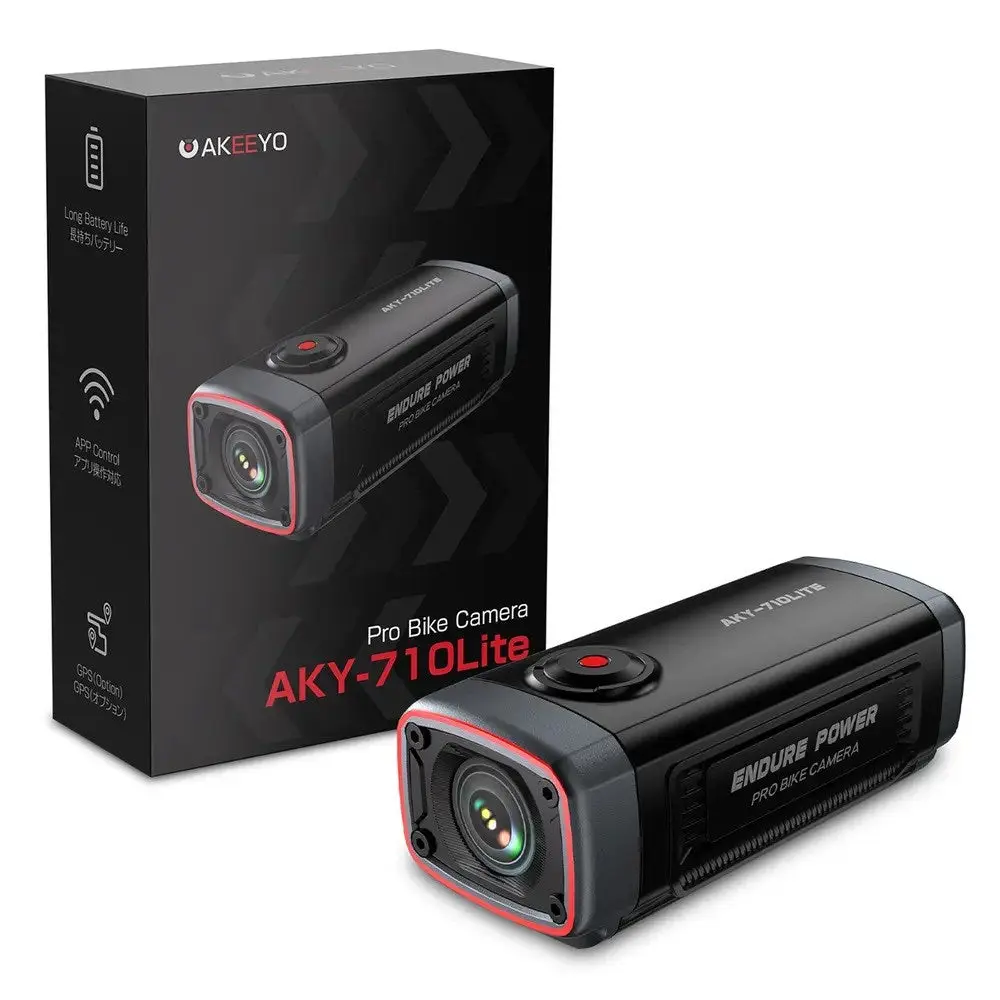 710 Lite Actionkamera for Sykkel AKEEYO - Svart