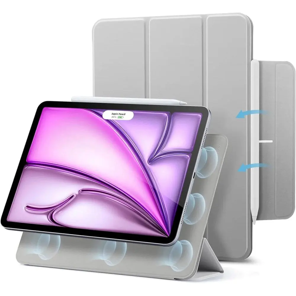 ESR iPad Air 13" (2026 / 2025 / 2024) / Pro 12.9" (2022 / 2021 / 2020) Rebound Magnetic Flip Deksel - Grå