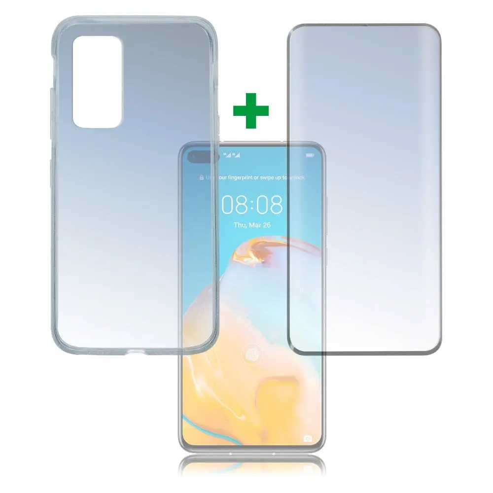 Huawei P40 4smarts 360° Protection Set (Deksel + Skjermbeskytter)