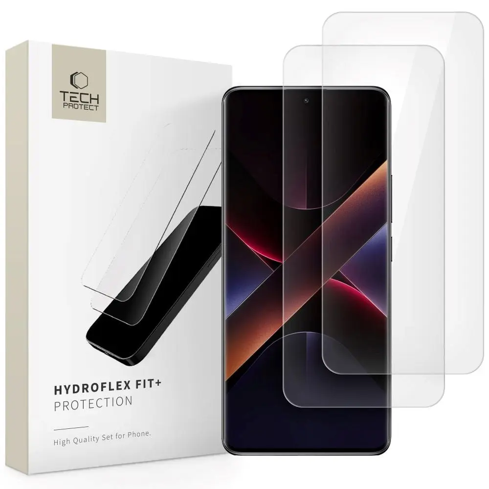 Xiaomi Redmi Note 14 Pro (5G) / Pro+ Tech-Protect Hydroflex Fit+ Skjermbeskyttelsesfilm - 2 stk