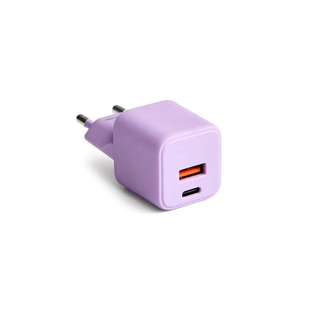Colorum 30W Vegglader m. 1x USB-A & 1x USB-C - Lavender