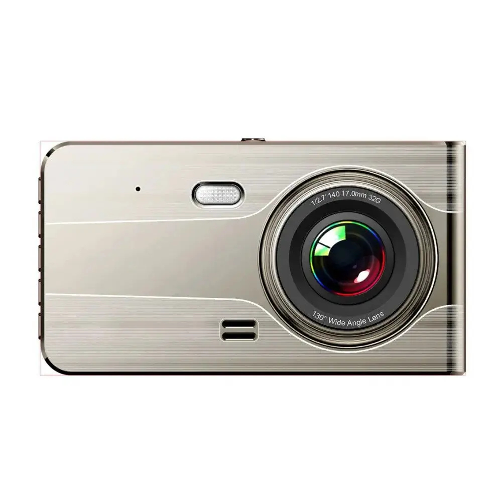 DVR979G Full HD Dashcam for Bil Hurtel med Ryggekamera - Beige