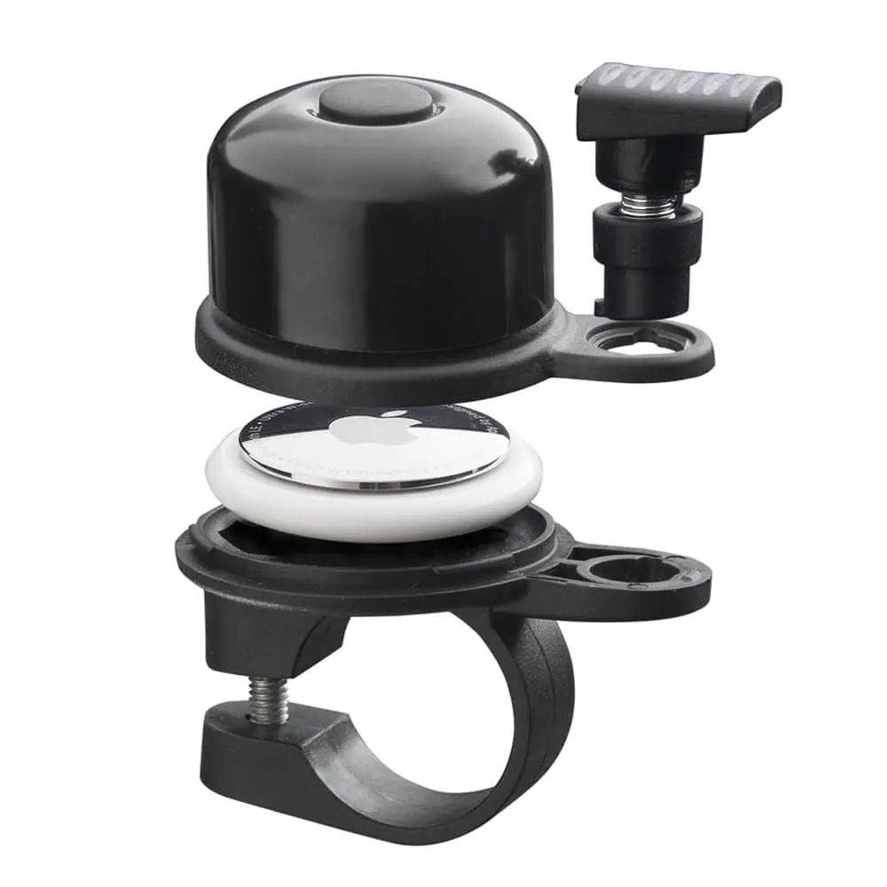 Elago AirBell Sykkelklokke (22 mm) m. AirTag 1. & 2. Gen. Holder - Svart