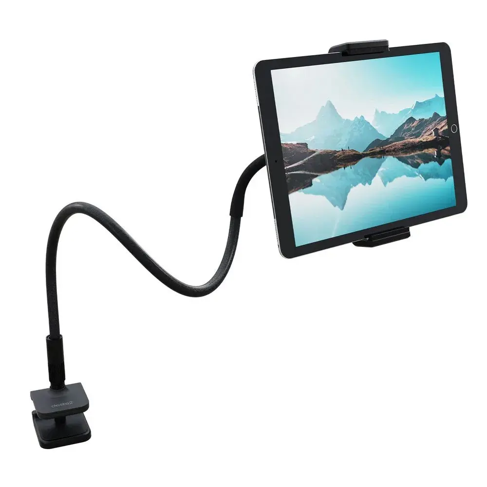 Desire2 Gooseneck Nettbrettholder for Bord - Formbar - Svart