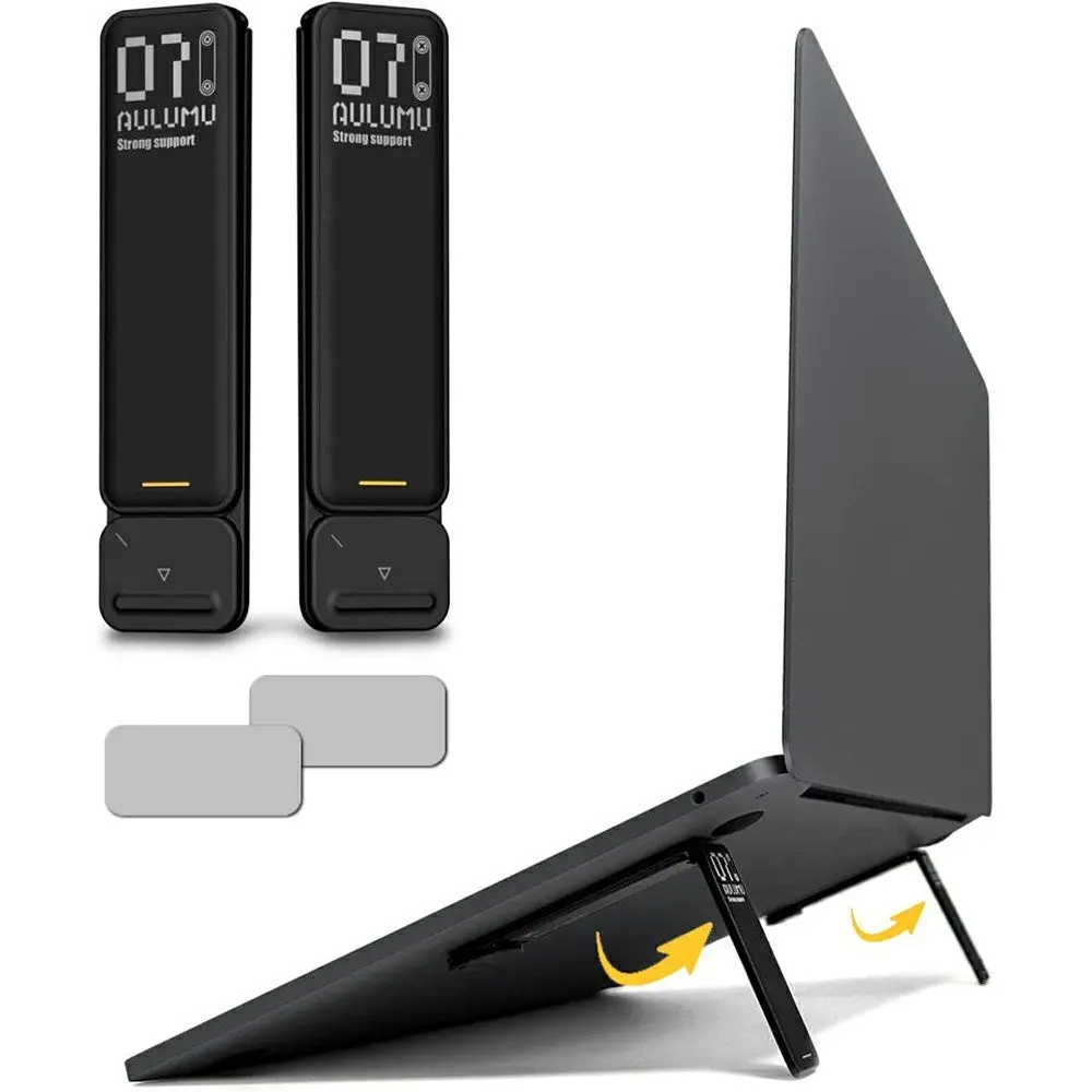 AULUMU Laptopstativ - 2 stk - Svart