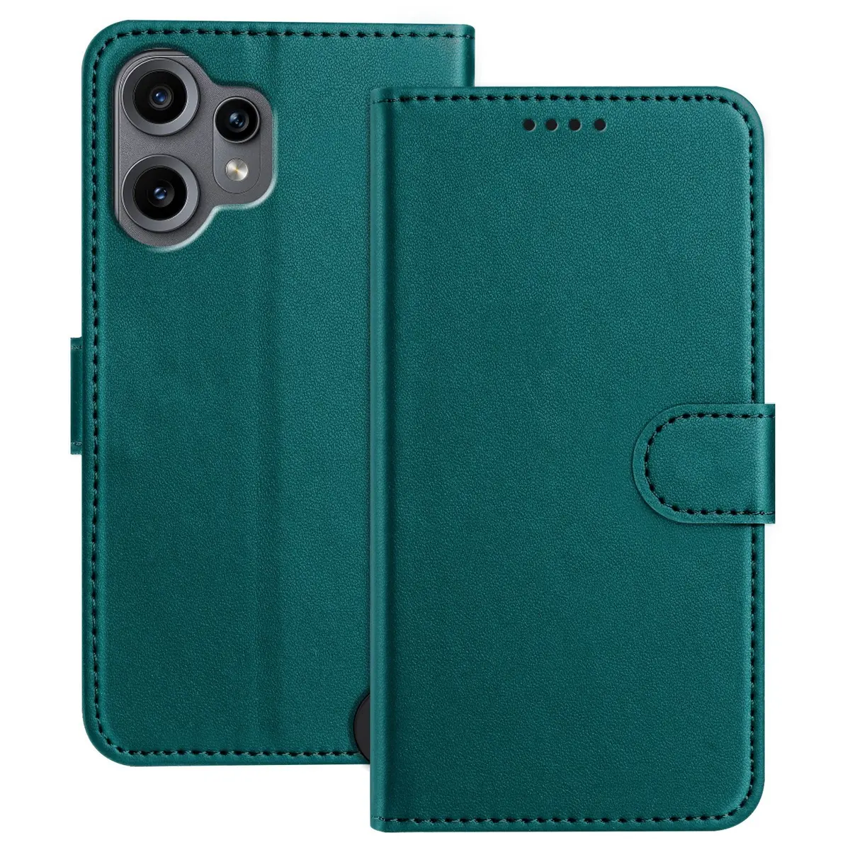 Nothing CMF Phone 2 Pro EIDERWOOD Kunstlær Flip Deksel m. Kortholder - Grønn