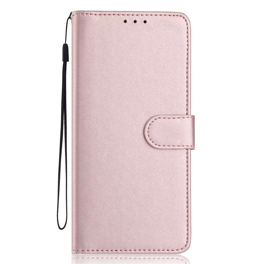 Motorola Moto G86 Power EIDERWOOD Kunstskinn Deksel med Stropp & Kortholder – Rose Gold