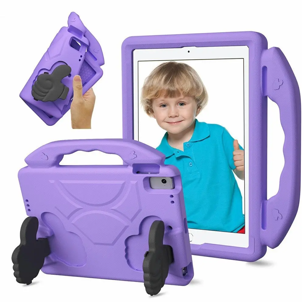 EIDERWOOD iPad 9.7" (2018 / 2017) / Air 2 / Air Barn Deksel m. Thumb Kickstand - Lilla