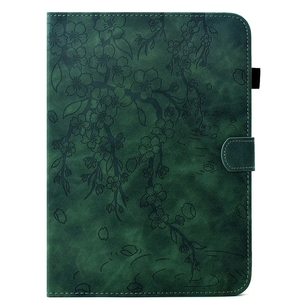 Lenovo Idea Tab Pro / Tab P12 Pro EIDERWOOD Flippdeksel med Blomstertrykk - Grønn