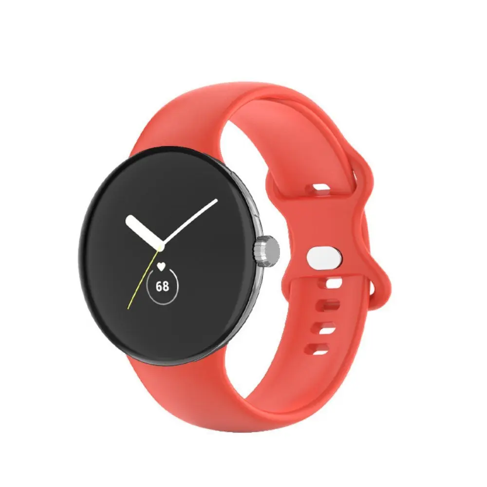 EIDERWOOD Google Pixel Watch 4 / 3 / 2 / 1 (41mm) Silikon Smartwatch Rem - Rød