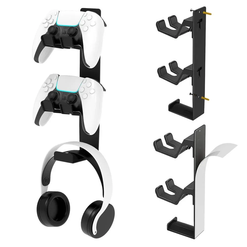 Veggmontert Stativ for Kontrollere / Headset - Svart