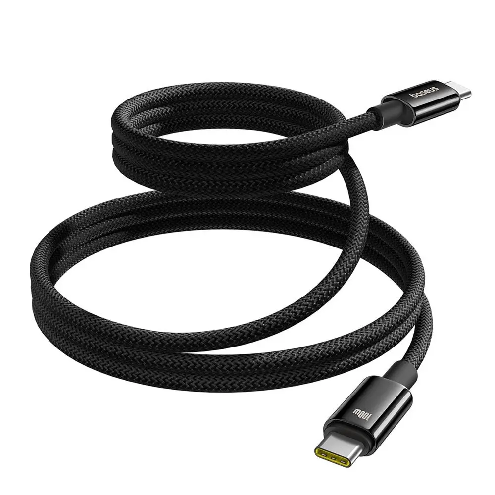 Baseus 100W USB-C til USB-C Kabel 480 Mb/s - 1 m - Svart