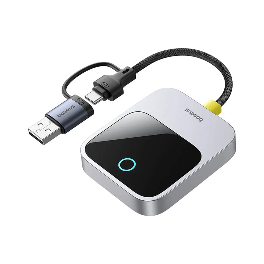 Baseus SafeJourney Trådløs Apple CarPlay Adapter - Grå