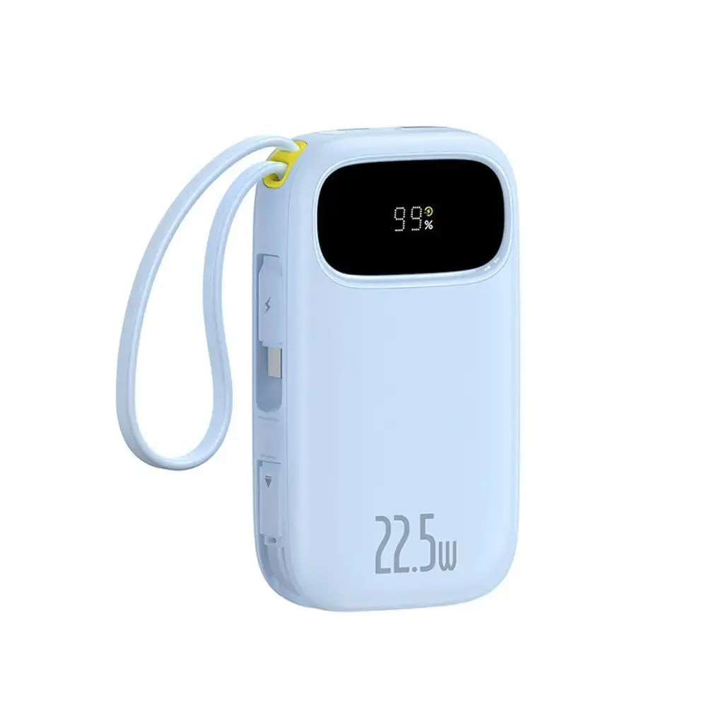 Baseus EnerFill FM41 20000mAh 20W Magnetic Power Bank with 30cm USB-C to USB-C Cable - Black Nødlader - Svart - 20000 mAh