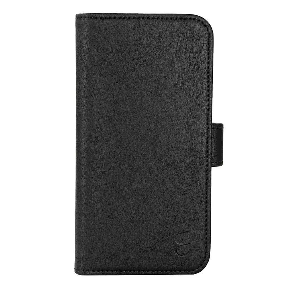 iPhone 15 Pro GEAR Kunstskinn Deksel 2-i-1 m. Lommebok 3 Kort - Svart