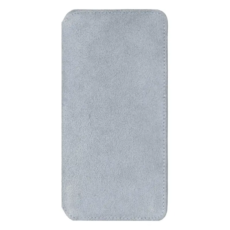 Samsung Galaxy S10 Krusell Broby Slim Wallet Semsket Skinn Flip Deksel med Lommebok - Grå