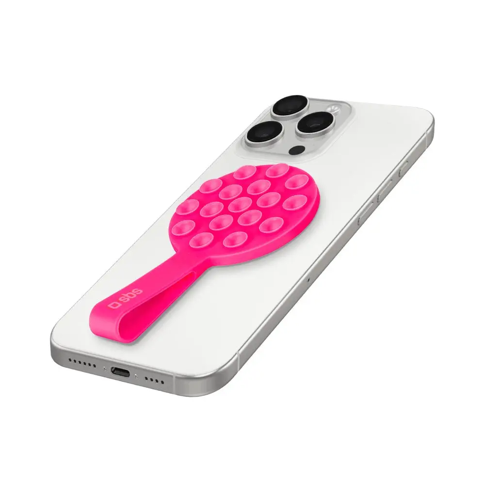 SBS Silikon Sugekopp Mobilholder - MagSafe Kompatibel - Rosa