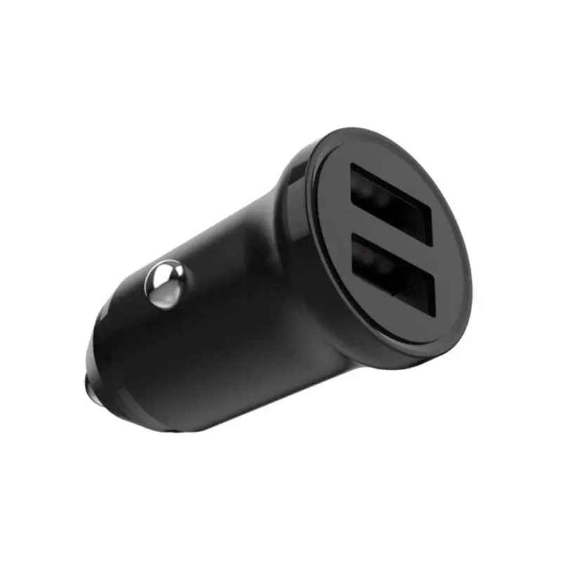 Fixed Mini Billader 2x USB-A / 1x Lightning Kabel 15W - 1m - Svart