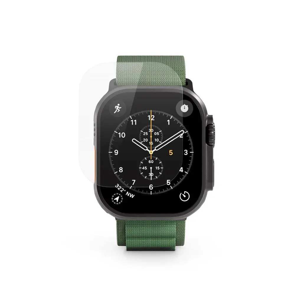 Apple Watch Ultra 3 / 2 / 1 (49mm) Epico SlimCeramic 3D Glass m. Installasjonsverktøy - Gjennomsiktig