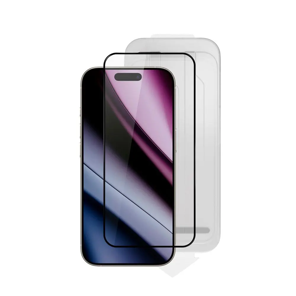 iPhone 16 Plus / 15 Plus / 14 Pro Max Epico Hero Glass 3D Skjermbeskyttelsesglass m. Monteringsramme - Gjennomsiktig