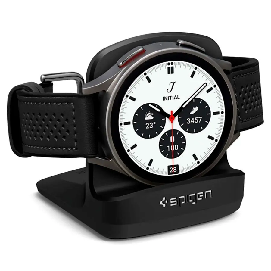 Spigen S353 Night Stand til Samsung Galaxy Watch 5 / 5 Pro / 6 - Laderstativ
